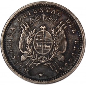 Uruguay 10 Centesimos 1893 So