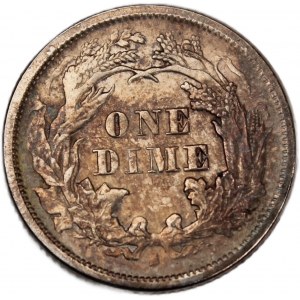USA 10 Cents (Dime) 1875 S