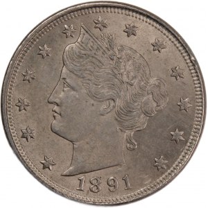 USA 5 Cents 1891