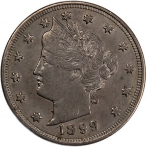 USA 5 Cents 1899
