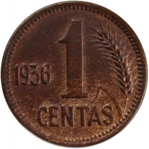 Lithuania 1 Centas 1936