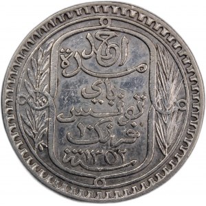 Tunisia 10 Francs 1933 (AH 1352)