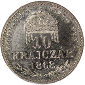 Hungary 10 Krajczar 1868 KB