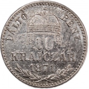 Hungary 10 Krajczar 1871 GYF