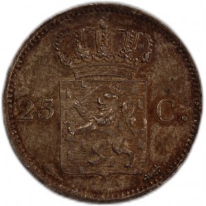 Netherlands 25 Cents 1825