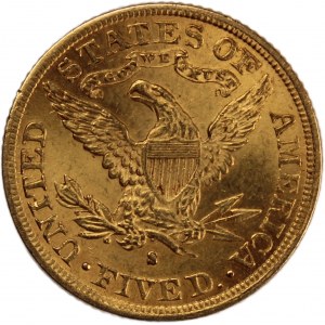 USA 5 Dollars 1904 S
