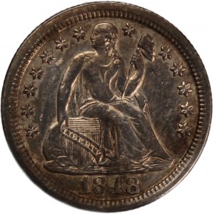 USA 10 Cents (Dime) 1848