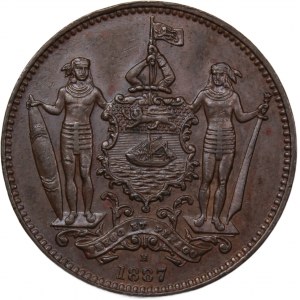 British North Borneo 1 Cent 1887 H
