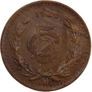Mexico 5 Centavos 1926 Mo