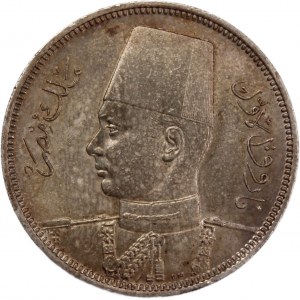 Egypt 5 Piastres 1937 (AH 1356)