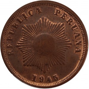 Peru 2 Centavos 1945