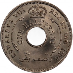 British West Africa 1/2 Penny 1936