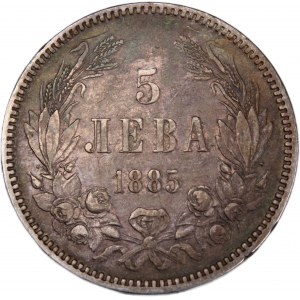 Bulgaria 5 Leva 1885