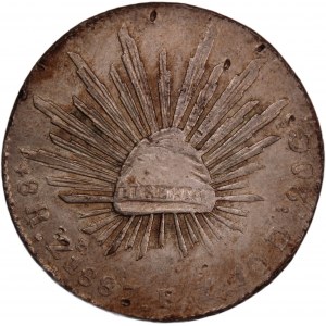 Mexico 8 Reales 1887 Zs FZ