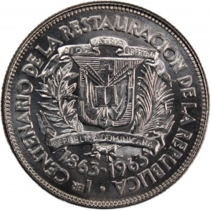 Dominican Republic 1/2 Peso 1963