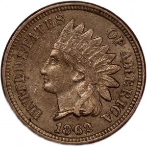 USA 1 Cent 1862 Mint Error D.D.O