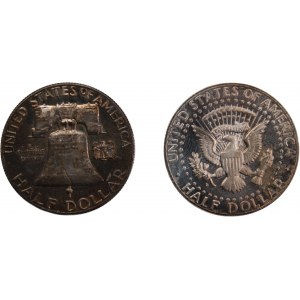 USA 50 Cents 1962 & 50 Cents 1964 D (Lot of 2 Coins)