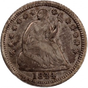USA 5 Cents (1/2 Dime) 1844 O