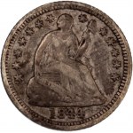 USA 5 Cents (1/2 Dime) 1844 O
