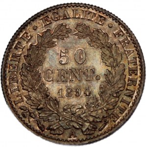 France 50 Centimes 1894 A