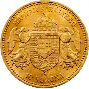 Franz Joseph I, 10 Korona 1893, KB, Kremnitz