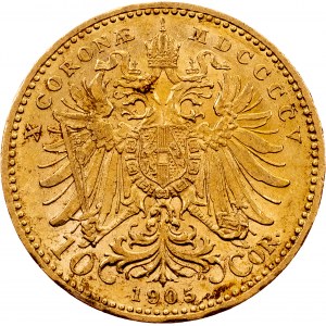 František Josef I., 10 korun 1905, Vídeň