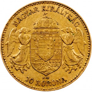 Franz Joseph I, 10 Korona 1905, KB, Kremnitz