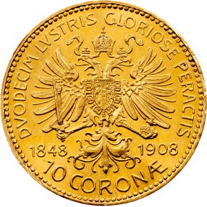 Franz Joseph I., 10 Kronen 1848-1908, Wien
