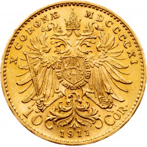 František Josef I., 10 korun 1911, Vídeň