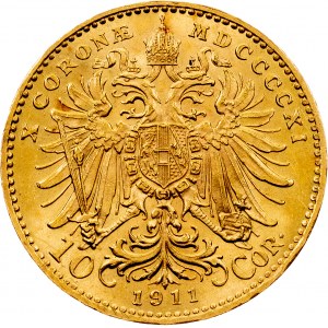 Franz Joseph I., 10 Kronen 1911, Wien