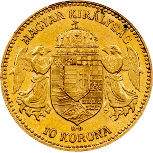 Franz Joseph I, 10 Korona 1911, KB, Kremnitz