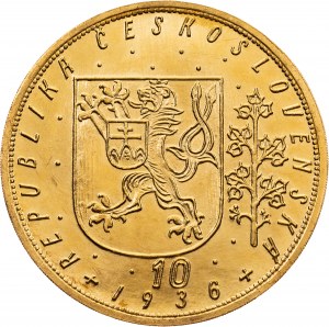 Czechoslovakia, 10 Dukat 1936, Kremnitz