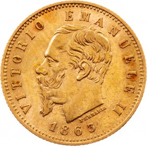 Vittorio Emanuele II, 5 Lire 1863, Turin
