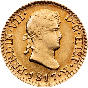 Ferdinand VII, 1/2 Escudo 1817, Madrid