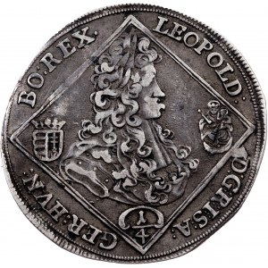 Leopoldo I, 1/4 Thaler 1701, KB