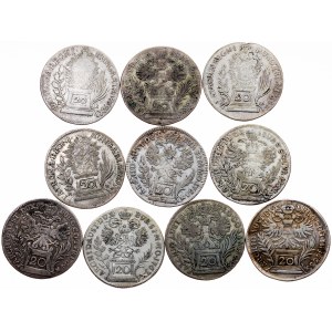 Maria Theresia, 20 Kreuzer Lot