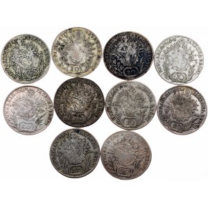 Maria Theresia, 20 Kreuzer Lot