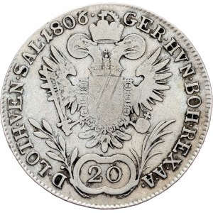 Franz I (II), 20 Kreuzer 1806, A