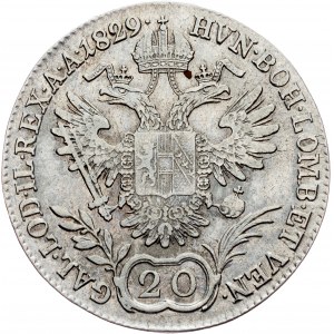 Franz I (II), 20 Kreuzer 1829, A