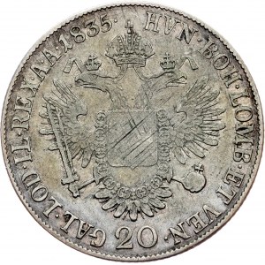 Franz I (II), 20 Kreuzer 1835, B