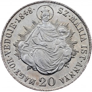 Ferdinand V, 20 Kreuzer 1848, KB, Kremnitz