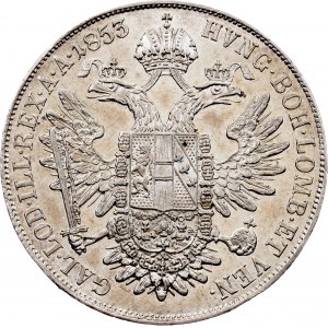 Franz Joseph I, 1 Thaler 1853, A, Vienna