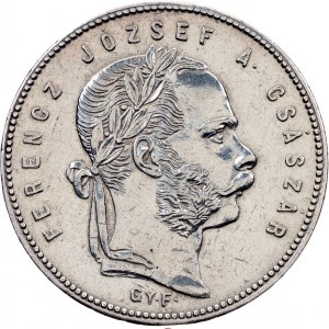 Franz Joseph I, 1 Forint 1868, GYF, Karlsburg