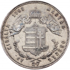 Franz Joseph I, 1 Forint 1868, GYF, Karlsburg