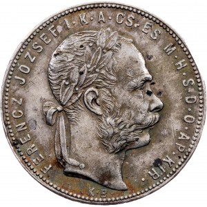 Franz Joseph I, 1 Forint 1880, KB, Kremnitz
