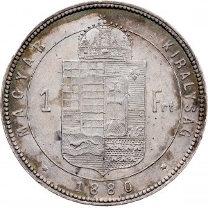 Franz Joseph I, 1 Forint 1880, KB, Kremnitz