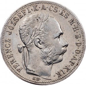 Franz Joseph I, 1 Forint 1884, KB, Kremnitz