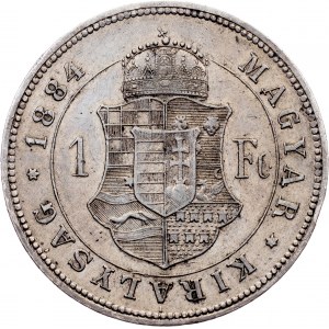 Franz Joseph I, 1 Forint 1884, KB, Kremnitz