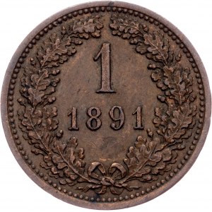 Franz Joseph I, 1 Kreuzer 1891, A