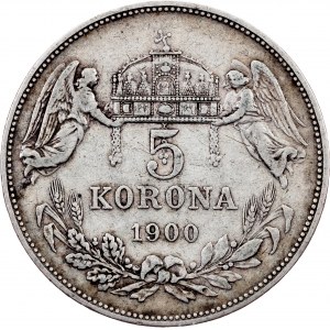 Franz Joseph I, 5 Korona 1900, KB, Kremnitz